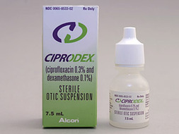 how many drops of ciprodex for ear infection