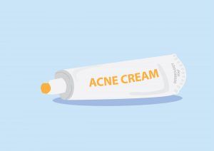 acne cream vector