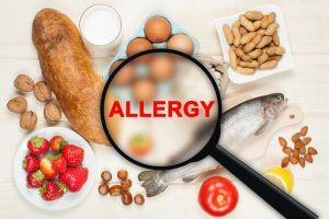 food allergy depiction